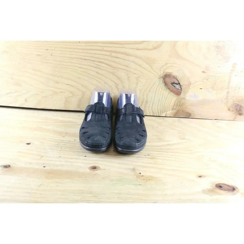 SAS Tripad Comfort Shoes Womens 8 N Black Leather Roamer Mary Jane Loafers